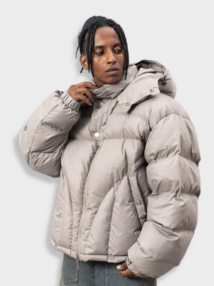 Niko | Herren Winter Puffer Parka Kapuze Jacke | Warme