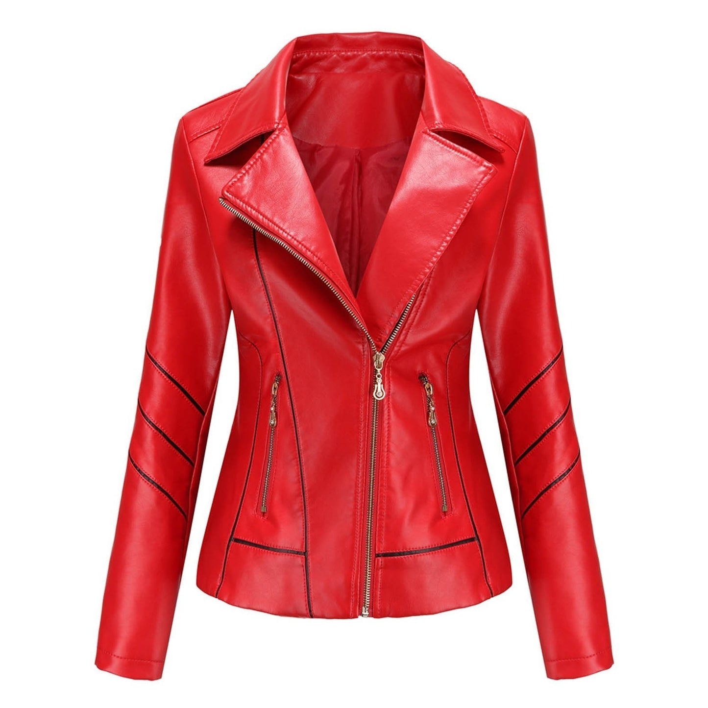 "Lena" Lässiger Lederblazer