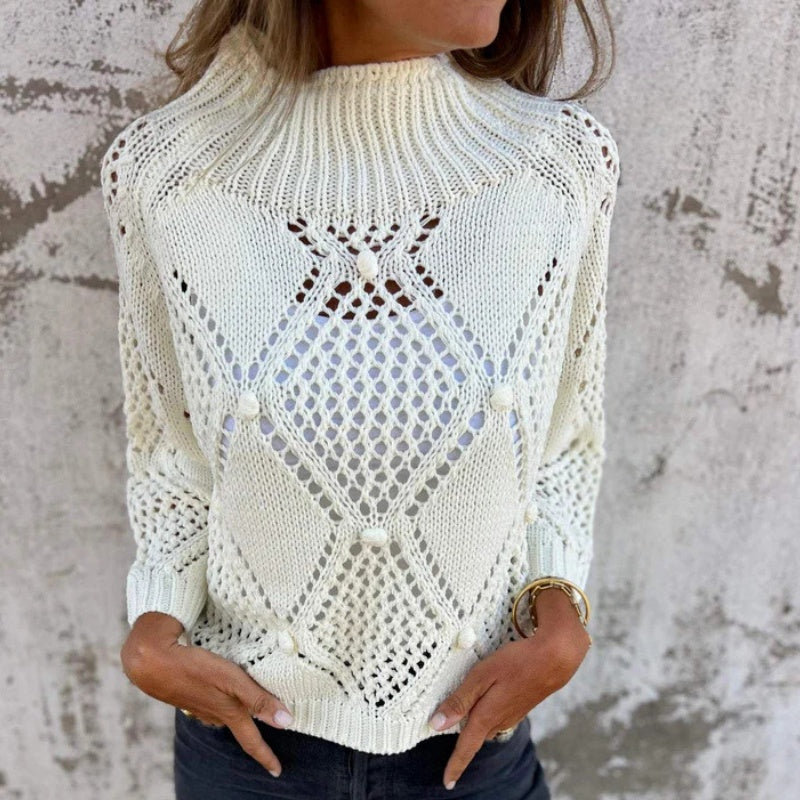 Strickpullover mit Rundhalsausschnitt - Magdalena
