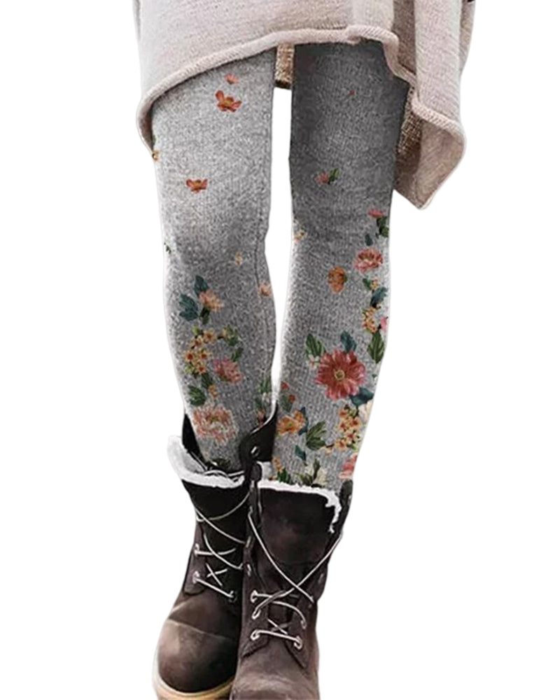 Hochelastische Leggings mit Print