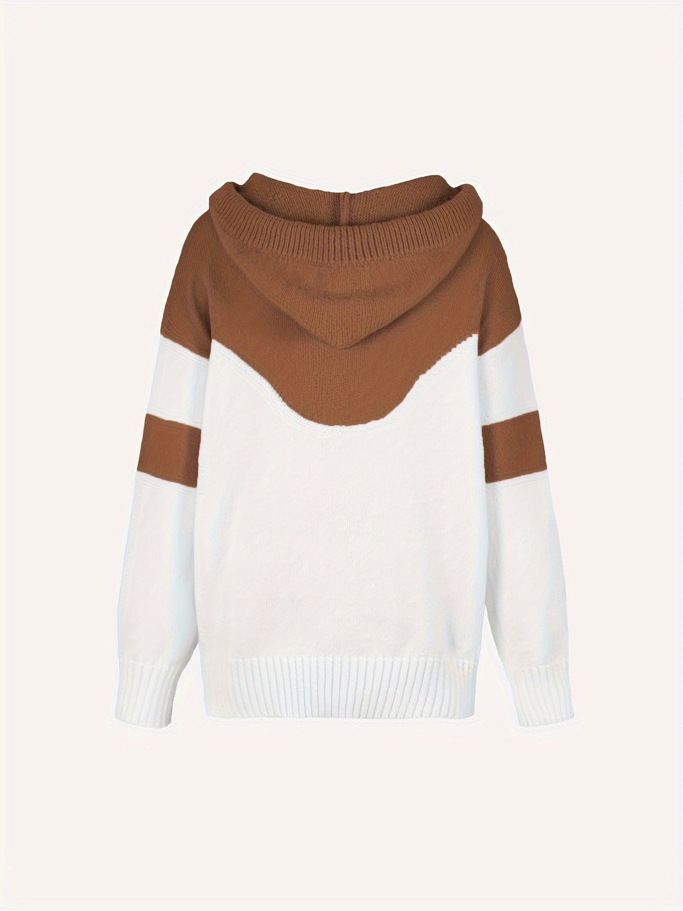 Apricot Colorblock Kapuzenpullover – Mila