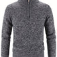 Erik - Lässiger Thermopullover mit halbem Reißverschluss