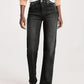 Mittelblaue Straight Jeans - Lena