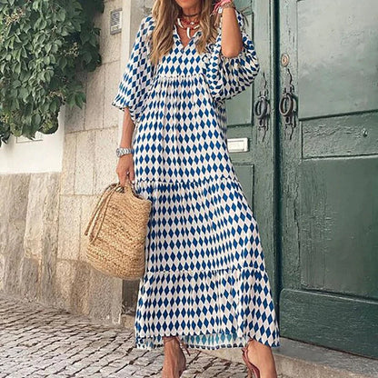 Strandkleid Mit Puffärmeln