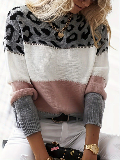 Leopardenmuster-Pullover – Kühnes Selbstvertrauen mit schickem Stil
