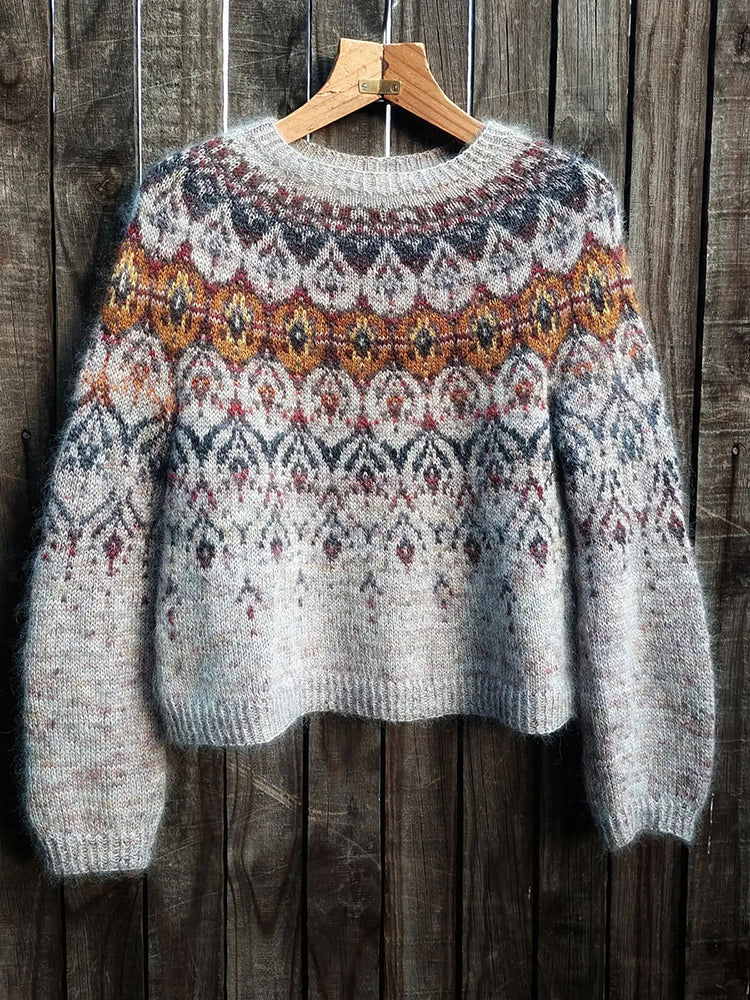 Claire - Bohème-Strickpullover für Frauen