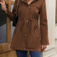 Modische Jacke mit Taillenzug und Knopfleiste – Perfekt für den Alltag