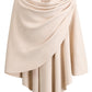 Schwarzer Poncho Pullover mit Überkreuz-Front - Eleganza