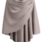 Schwarzer Poncho Pullover mit Überkreuz-Front - Eleganza