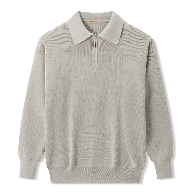 Vito Classic Comfort Langarm-Polo-Pullover