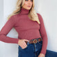 Klassischer Rollkragenpullover für Damen | Lässig
