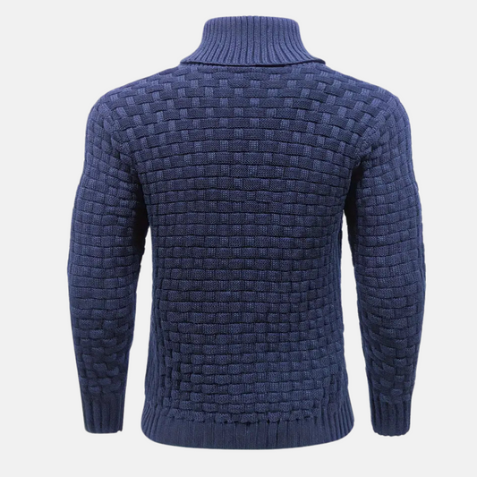 Blauer Herren Strickpullover - Finn