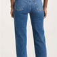 Mittelblaue Straight Jeans - Lena