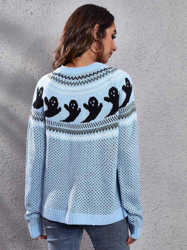 Grüner Ghost-Strickpullover - Lily