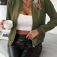 Einfarbige Reißverschluss-Frontjacke - Mila