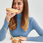 Klassischer Rollkragenpullover für Damen | Lässig