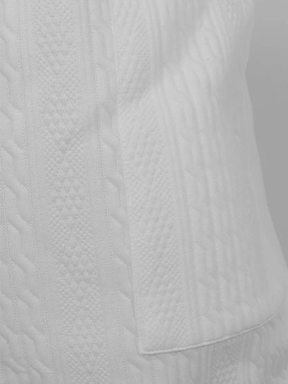 Andrew – set aus bequem sitzendem strickoberteil mit v-ausschnitt und passenden shorts