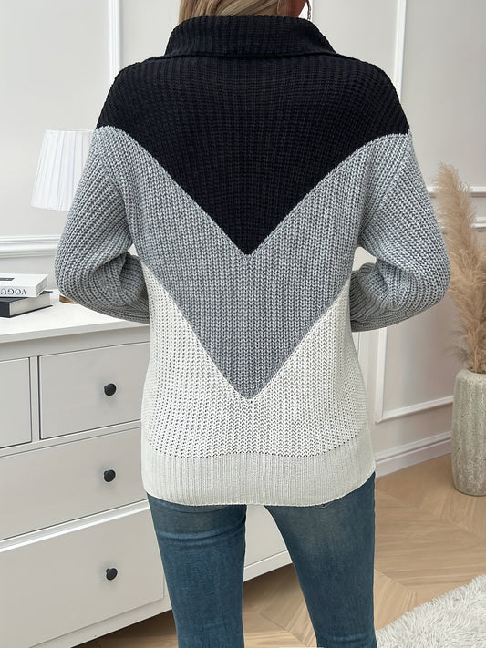 Pullover mit Reißverschlusskragen – Moderner Look mit täglichem Komfort