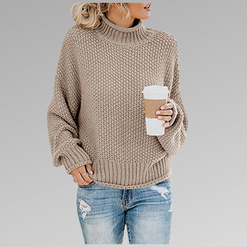 Grobstrick-Rollkragenpullover – Gemütliche Wärme mit mühelosem Stil