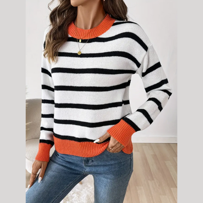 Gestreifter Pullover – Lässige Wärme mit mühelosem Charme