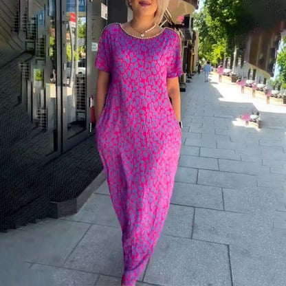 👗2024 Modisches Bedrucktes Kleid in Übergröße