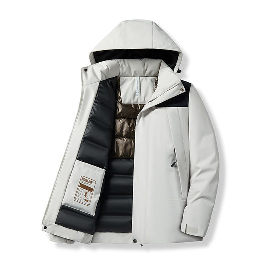 Winter-Thermojacke – Gefütterte Outdoor-Shelljacke für kalte Tage