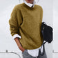 Damen-Strickpullover mit Rundhalsausschnitt | Langarm