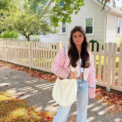 Costanza - Wendewindjacke mit Boho-Print