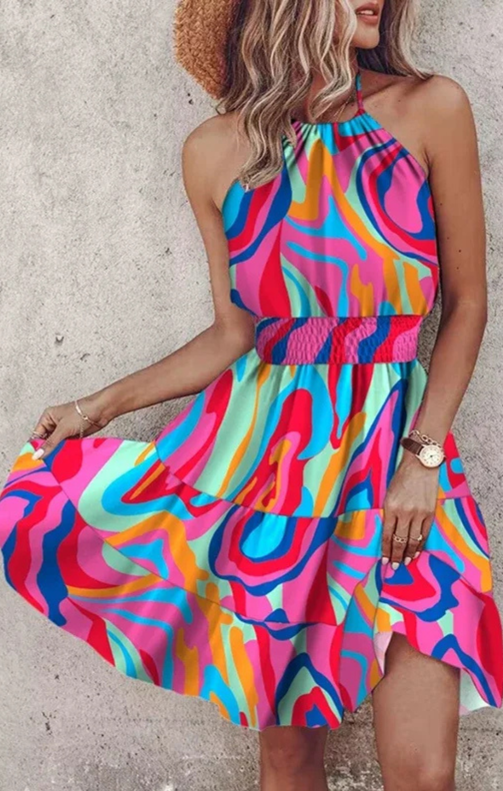 Angela Boho-Midi-Kleid