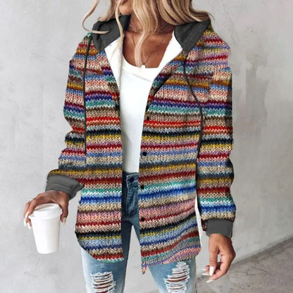 Strickjacke Mit Knopfleiste Für Damen | Mehrfarbig