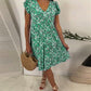 Marilyn - Midi-Kleid mit V-Ausschnitt und Blumenmuster ohne Ärmel