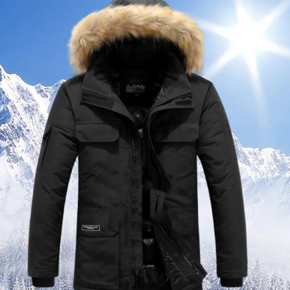 Devon | Herren Winter mit Kapuze Parka Jacke | Warme