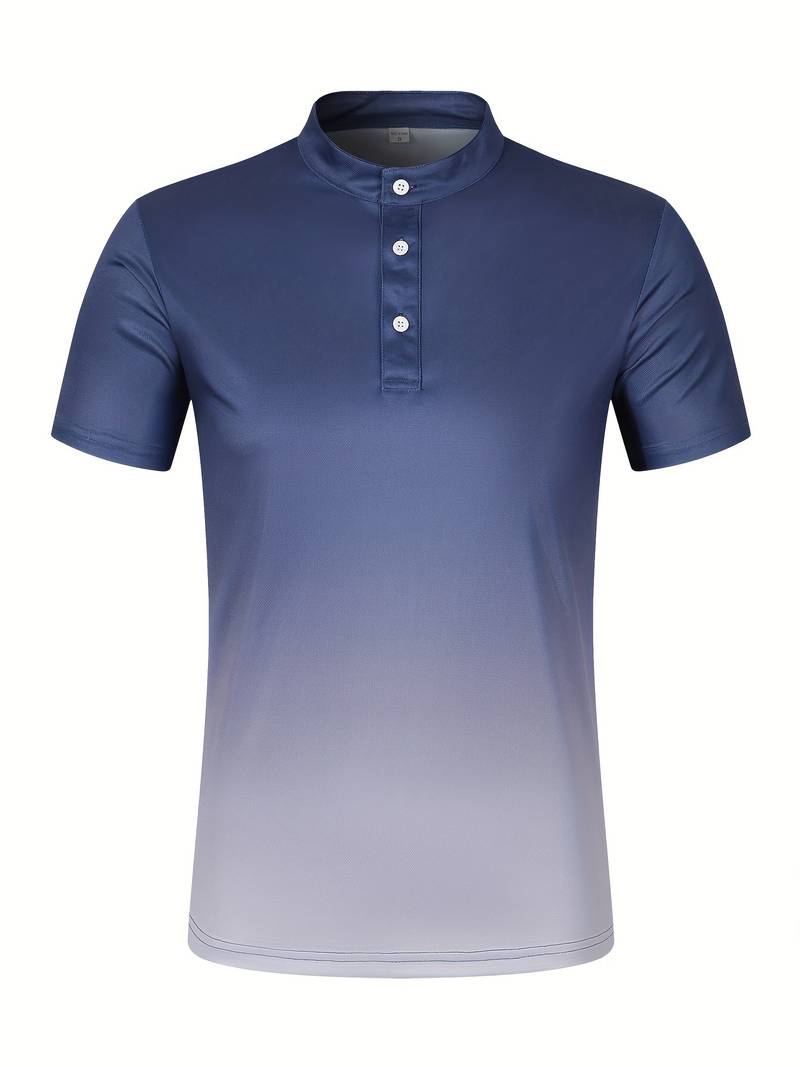 Nathan – elegantes sommer-ombre-shirt für herren