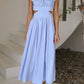 Emmeline - Plissiertes Maxikleid für Frauen