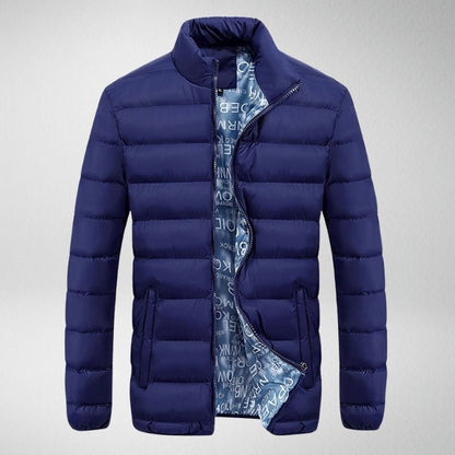 David - Warme einfarbige Steppjacke