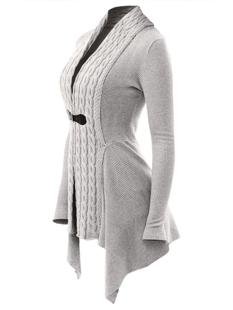 Eleganter Strickcardigan mit Zopfmuster - Zana