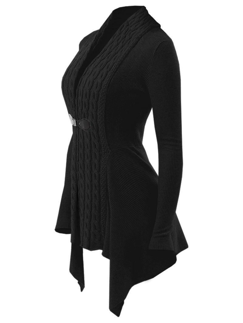 Eleganter Strickcardigan mit Zopfmuster - Zana