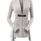 Eleganter Strickcardigan mit Zopfmuster - Zana