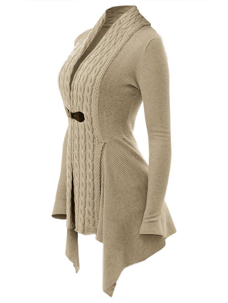 Eleganter Strickcardigan mit Zopfmuster - Zana