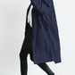 Damenmode Lässiger Trenchcoat - Langer Mantel mit Kapuze - Annemarie