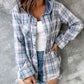 Halma - Locker Karierte Strickjacke