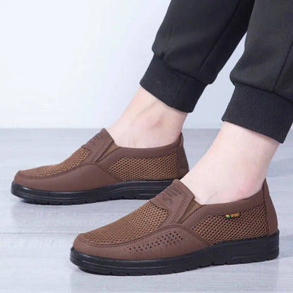 Atmungsaktive Herren Leder Loafer