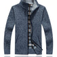 Herren-Strickjacke mit Reißverschluss