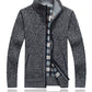 Herren-Strickjacke mit Reißverschluss