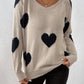 Pullover mit Herzmuster – Romantischer Stil mit gemütlicher Wärme