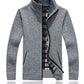 Herren-Strickjacke mit Reißverschluss