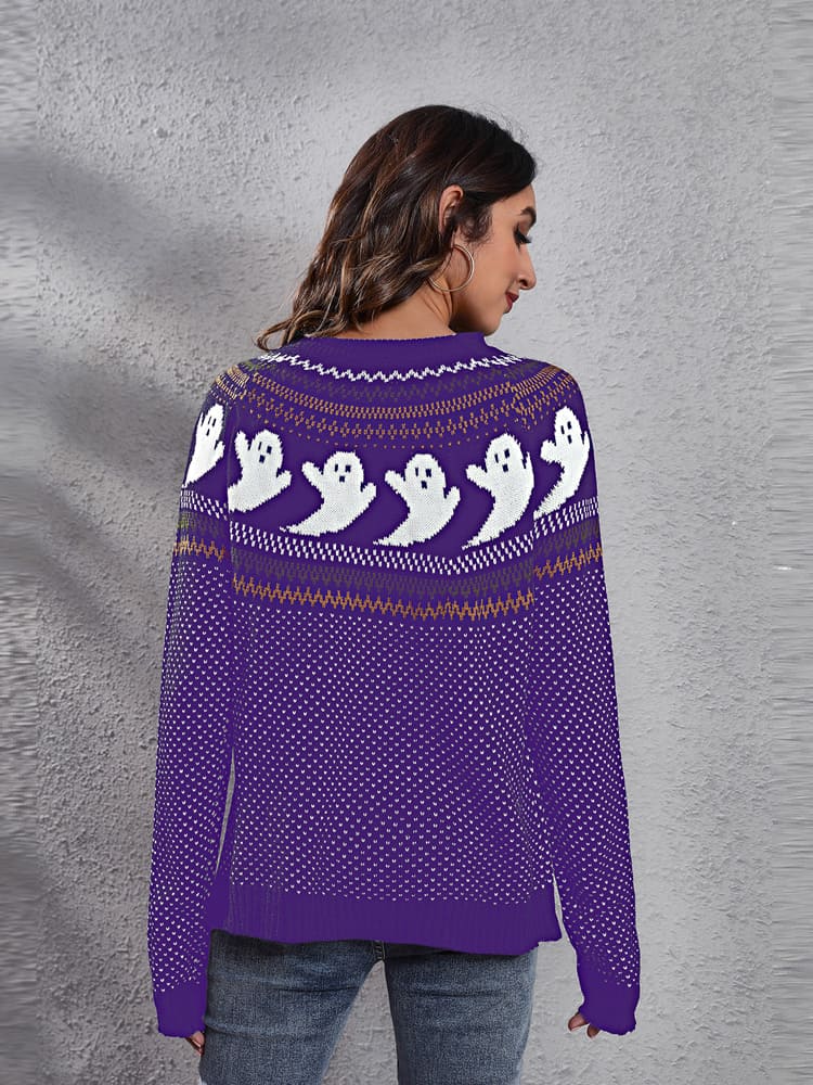 Grüner Ghost-Strickpullover - Lily