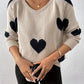 Pullover mit Herzmuster – Romantischer Stil mit gemütlicher Wärme