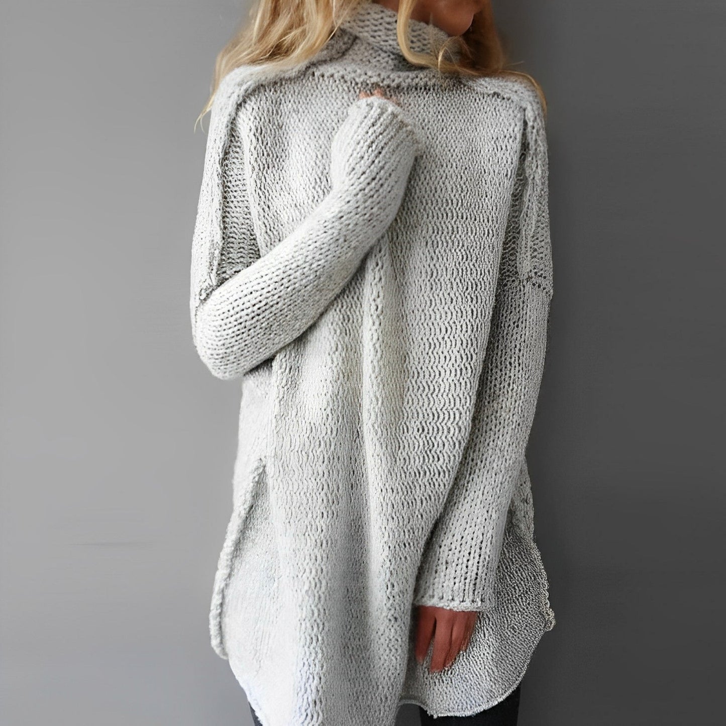 Otthild - Langer Strickpullover