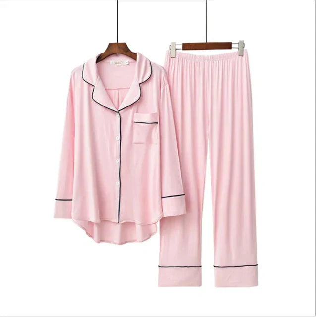 Zady | Solide Modal Lose Atmungsaktive Pyjama Sets